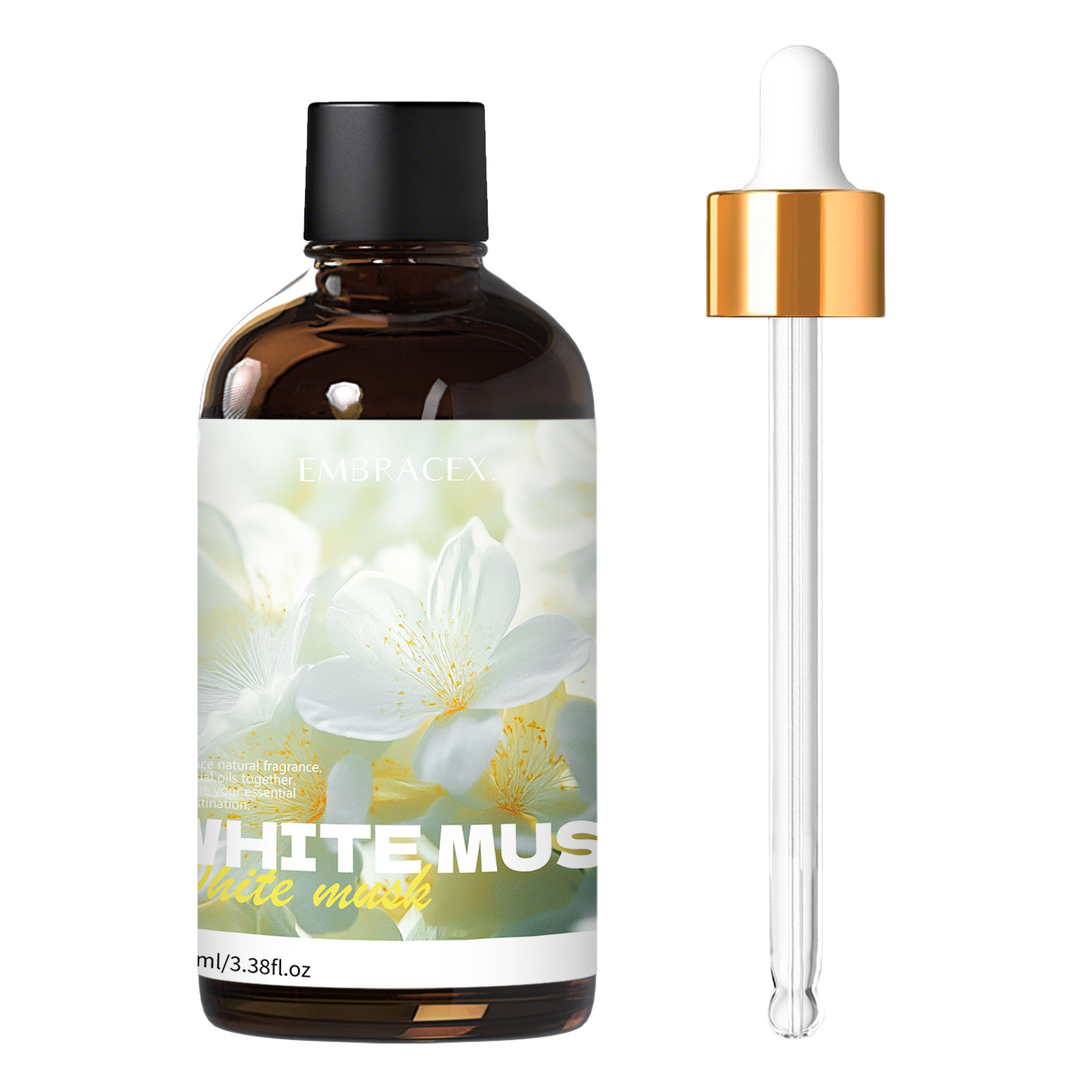 Candle Supplies Essential Oils - 100ml White Musk Natural Plant Essential