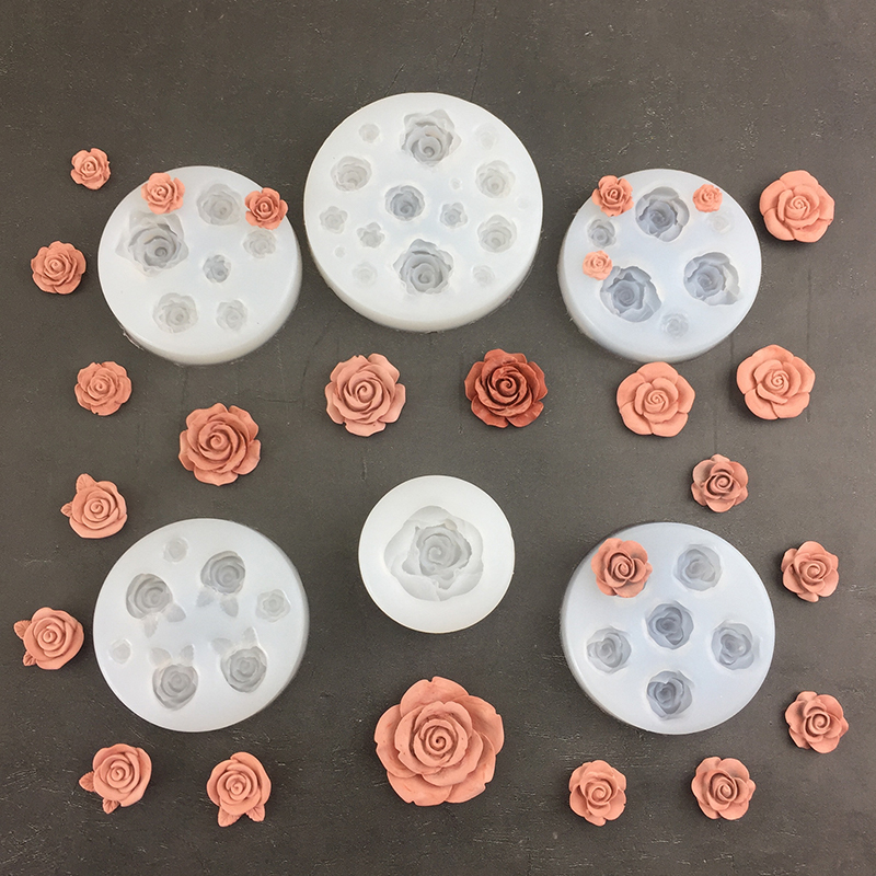 Candle Making Supplies Kit - 3D Rose Flower Shape Leaf Silicone