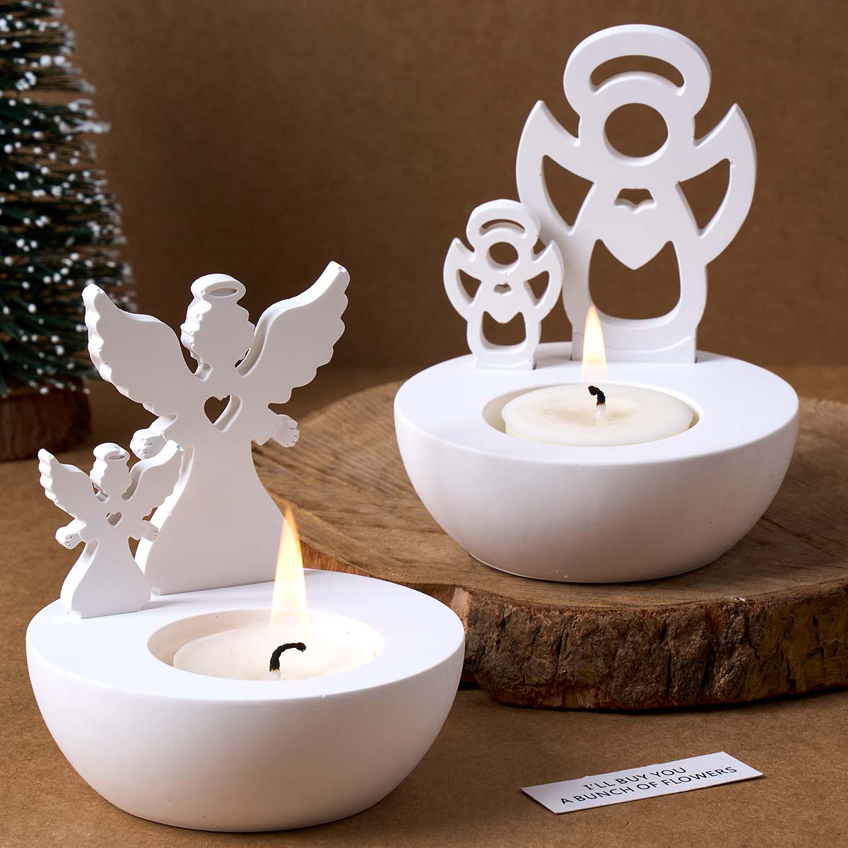 Candle Quotes - Christmas Tree Snowman Angel Candlestick Mold