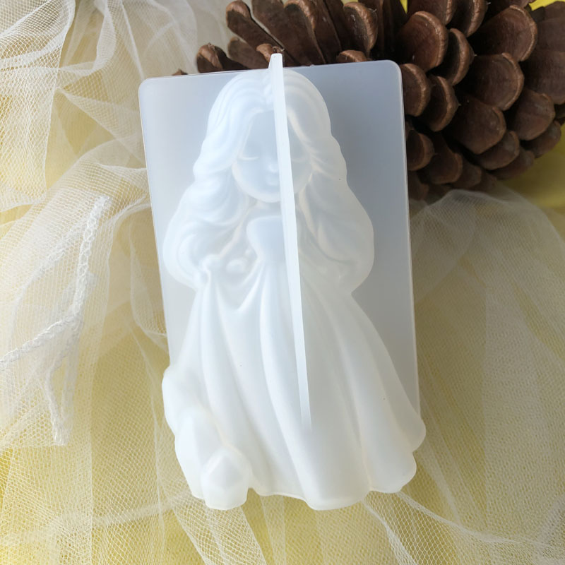 Candle Making Supplies Kit - 3D Cute Princess Silicone Candle Mould