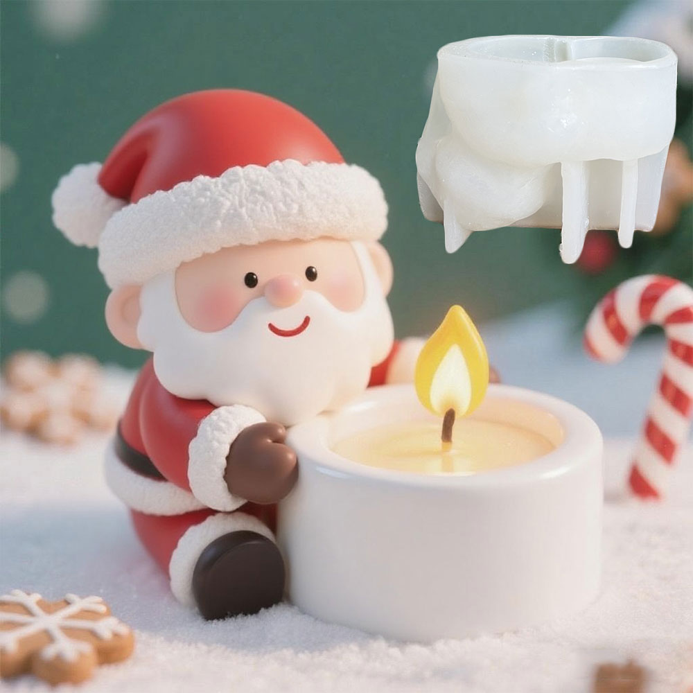 Candle Quotes - DIY Santa Claus Candlestick Silicone Mold
