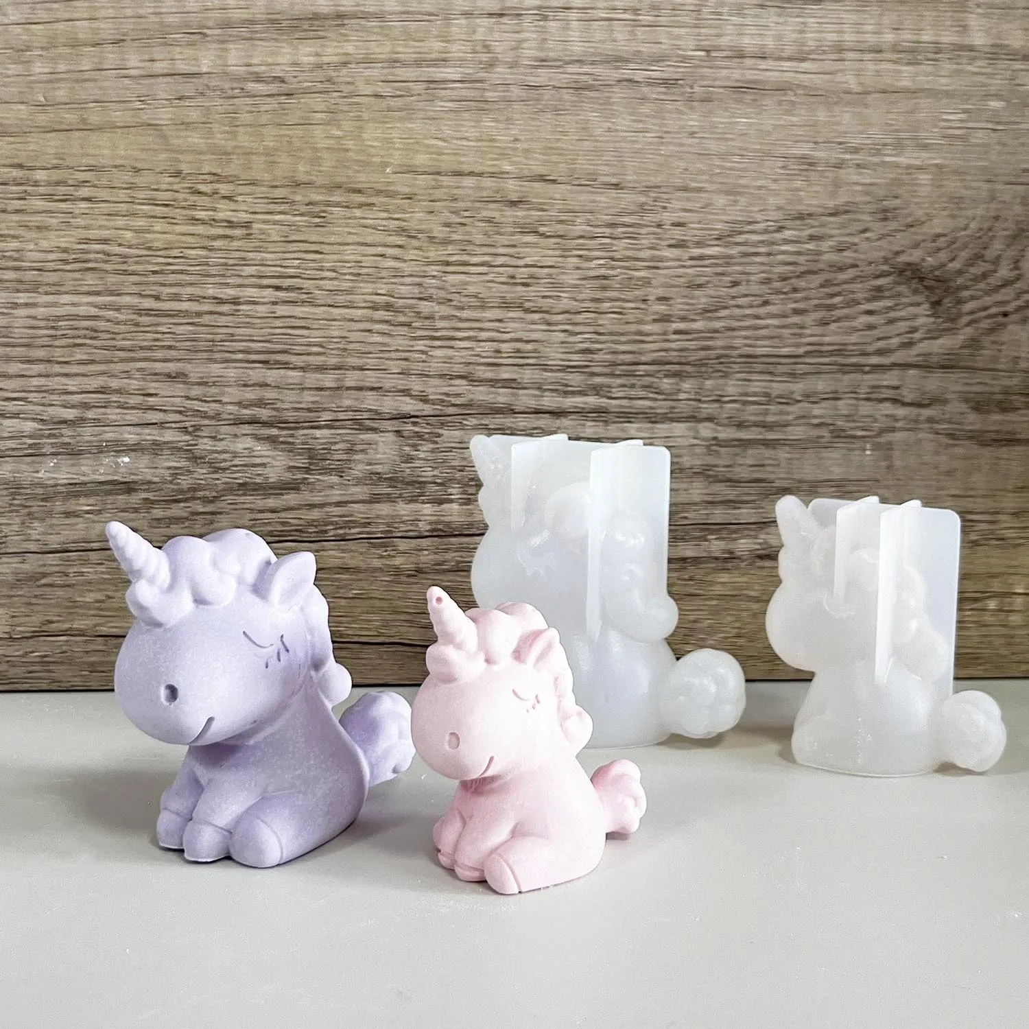 Candle Making Supplies Kit - 3D Geometric Silicone Unicorn Cat Deer