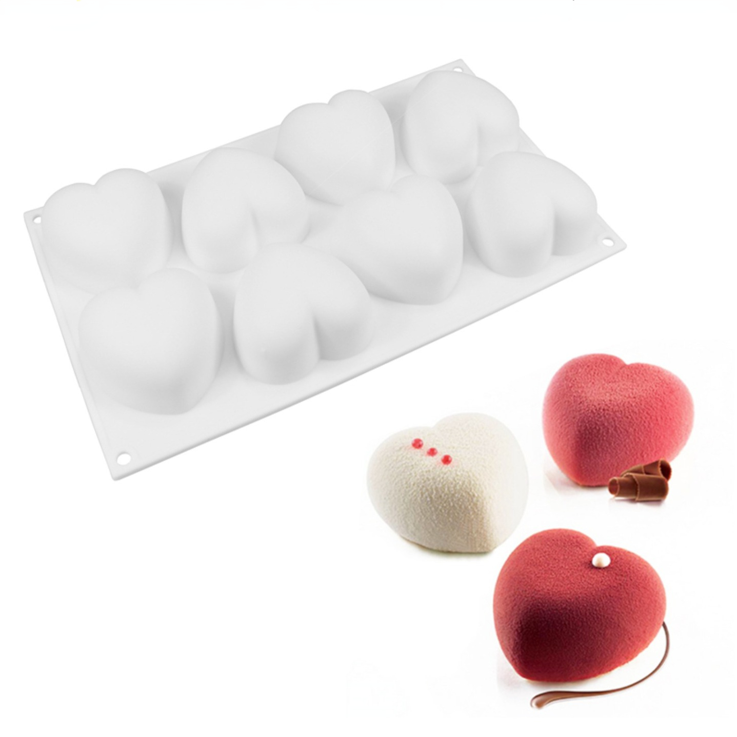Candle Making Supplies Kit - Love Heart Silicone Soap Mold Handmade