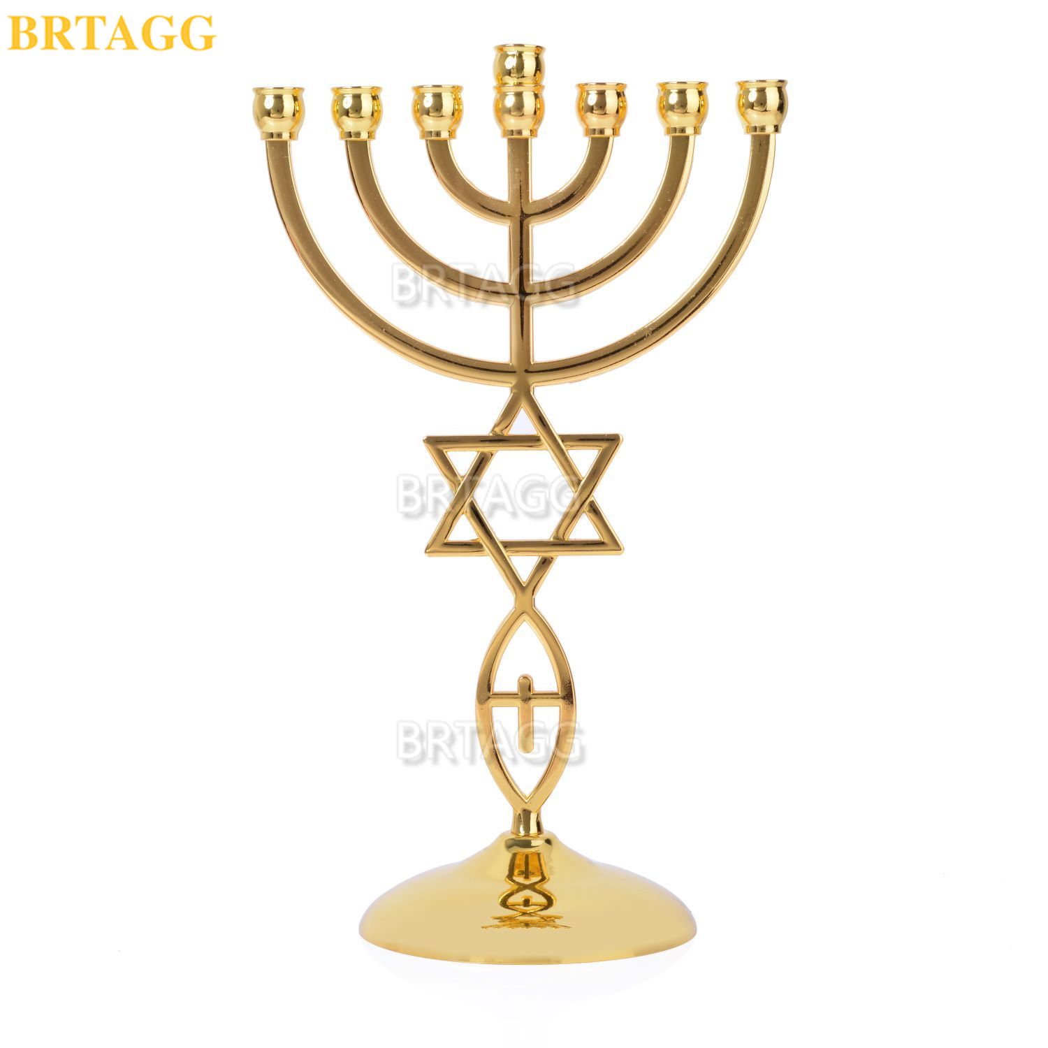 Candle Quotes - BRTAGG Menorah 7 Branches Jewish Candle
