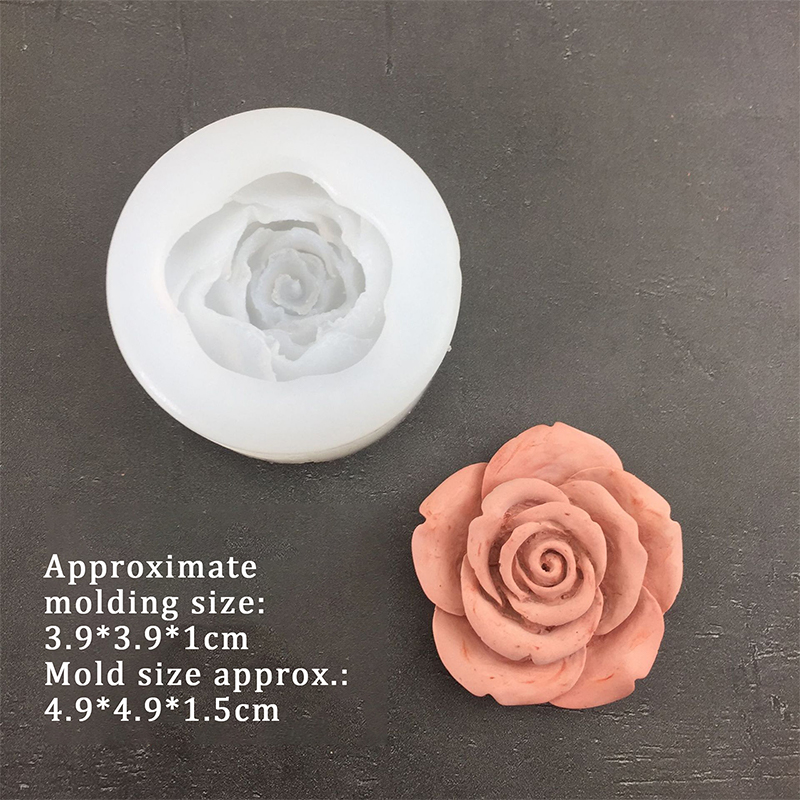 3D Rose Flower Shape Leaf Sili - Candle Making Supplies Kit 评论和价格