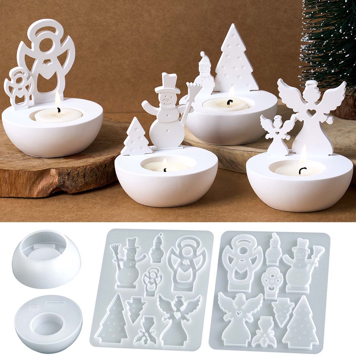 Christmas Tree Snowman Angel C - Candle Quotes 评论和价格