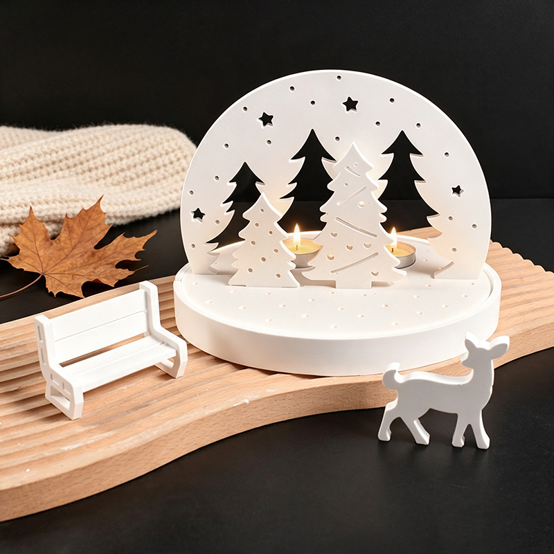 Christmas Elk Tealight Candle  - Candle Making Supplies Kit 评论和价格