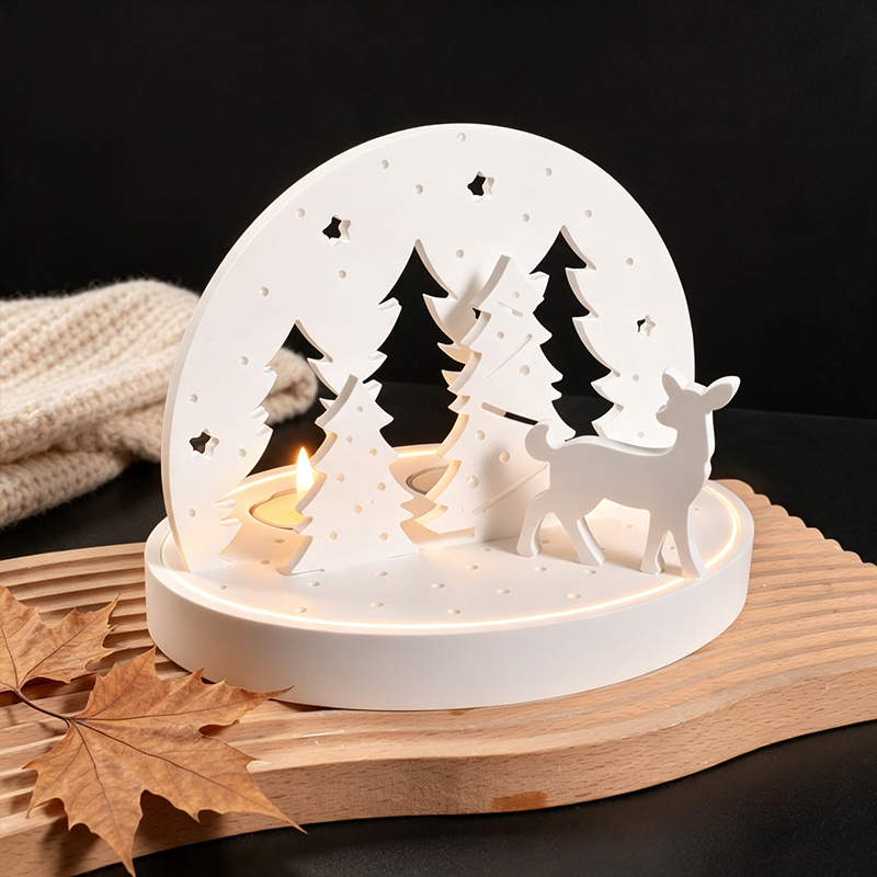Christmas Elk Tealight Candle  - Candle Making Supplies Kit 评论和价格