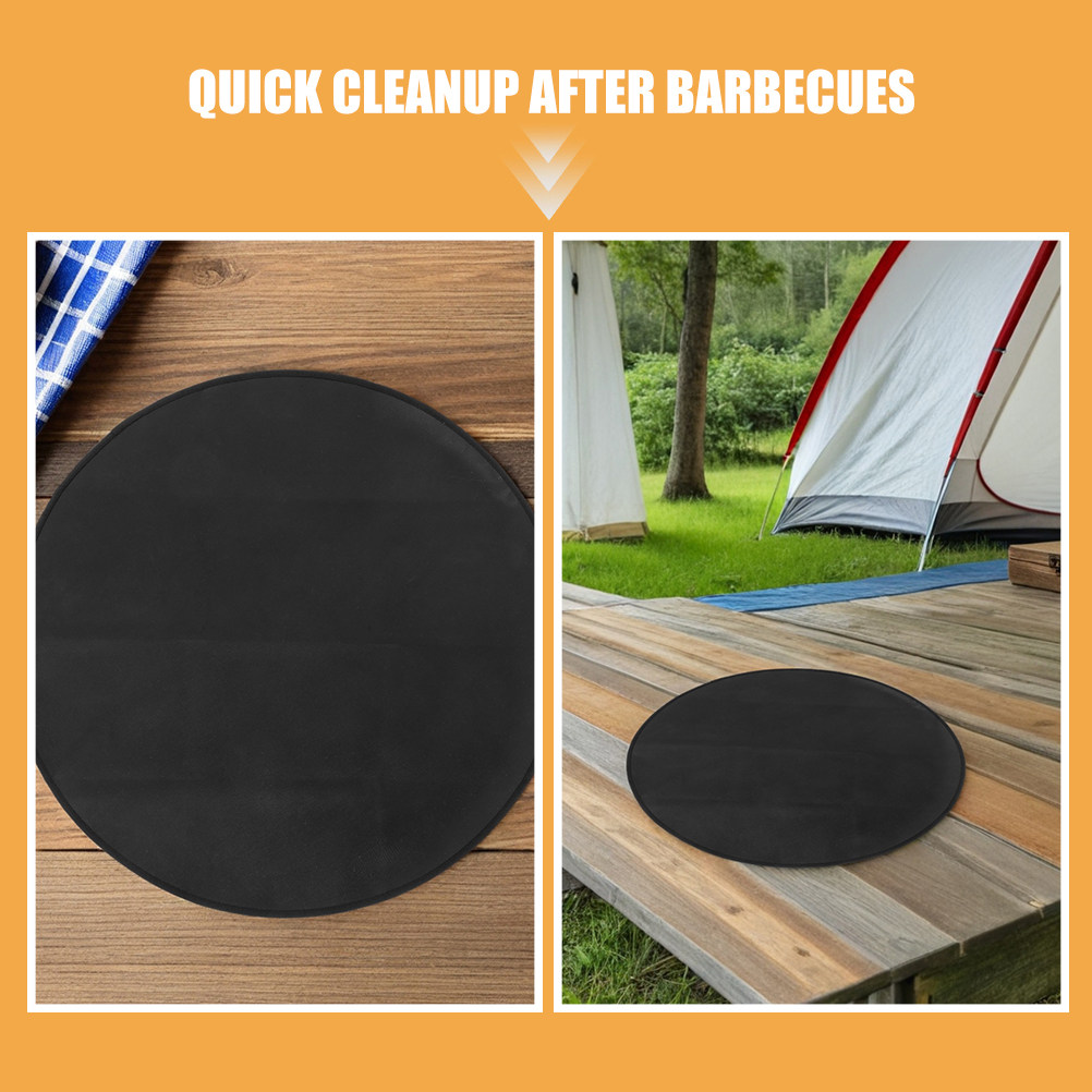Fireproof Round Bbq Mat 24 Inc - Heat Resistant Mat 评论和价格