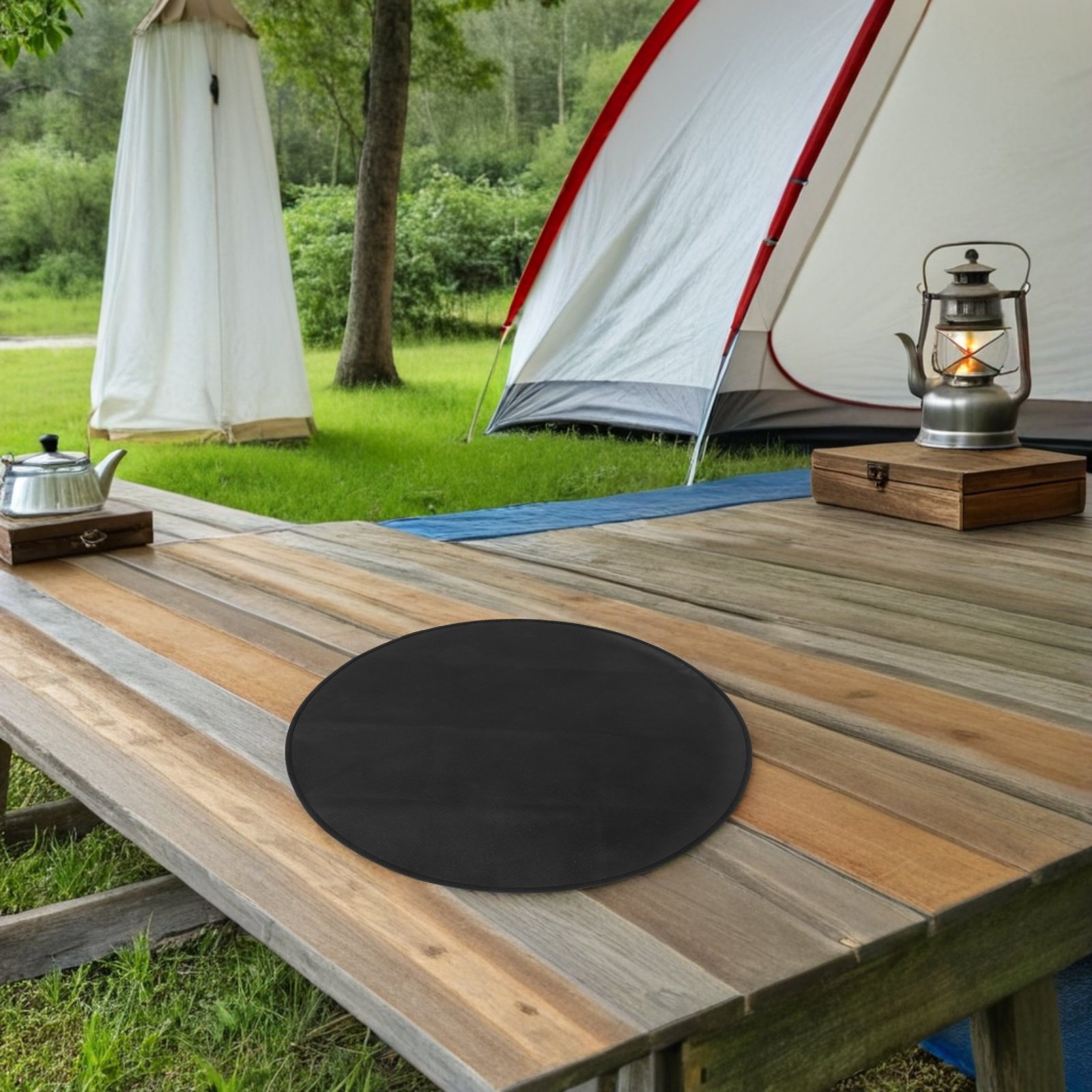 Fireproof Round Bbq Mat 24 Inc - Heat Resistant Mat 评论和价格