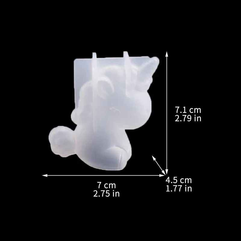3D Geometric Silicone Unicorn  - Candle Making Supplies Kit 评论和价格