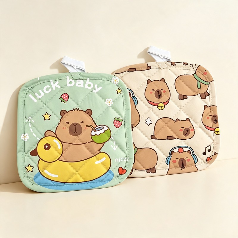 Capybara Cartoon Heat Resistan - Heat Resistant Mat 评论和价格