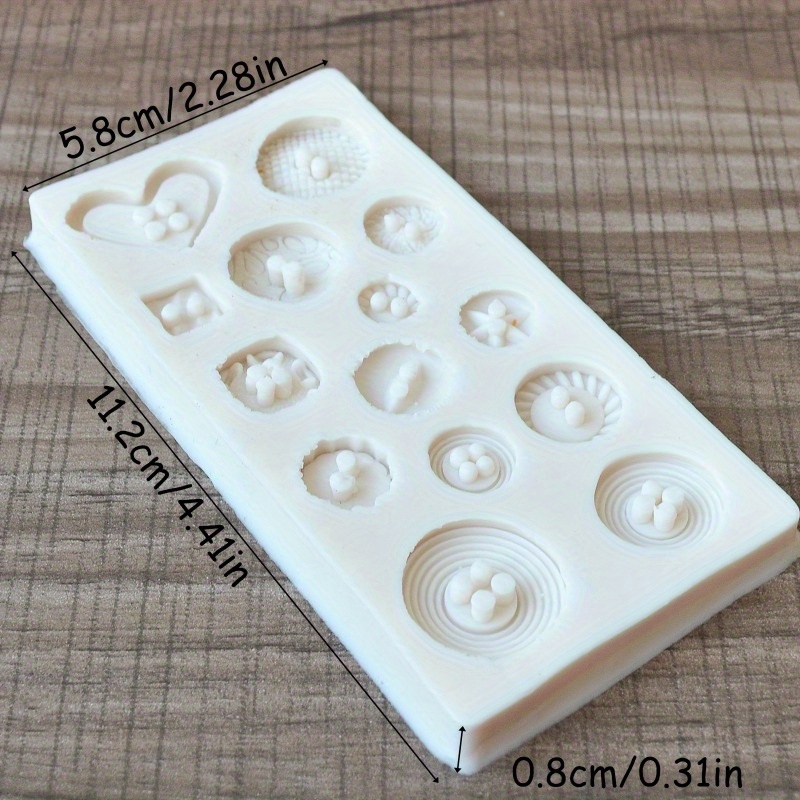 Buttons Shape Silicone Mold Si - Candle Making Supplies Kit 评论和价格