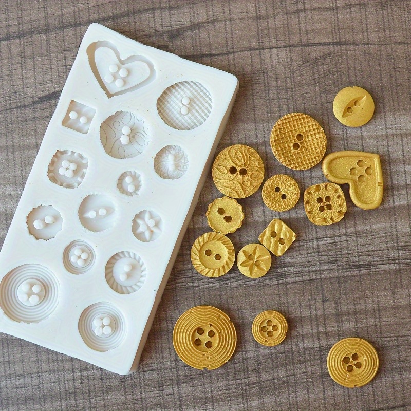 Buttons Shape Silicone Mold Si - Candle Making Supplies Kit 评论和价格