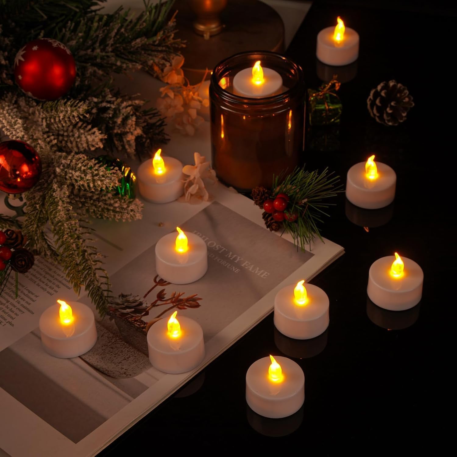 Battery Powered Flameless LED  - Candle Quotes 评论和价格