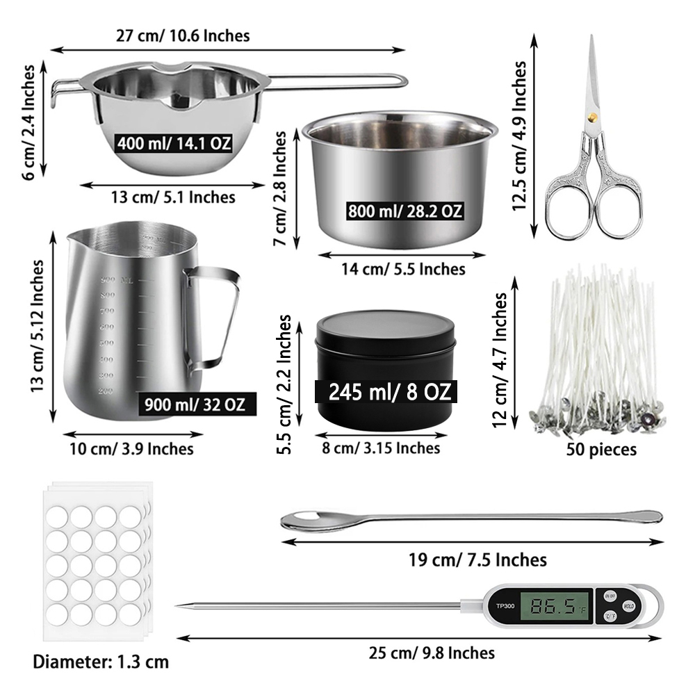 Glintmos DIY Candle Making Kit - Wax Melting Pot 评论和价格
