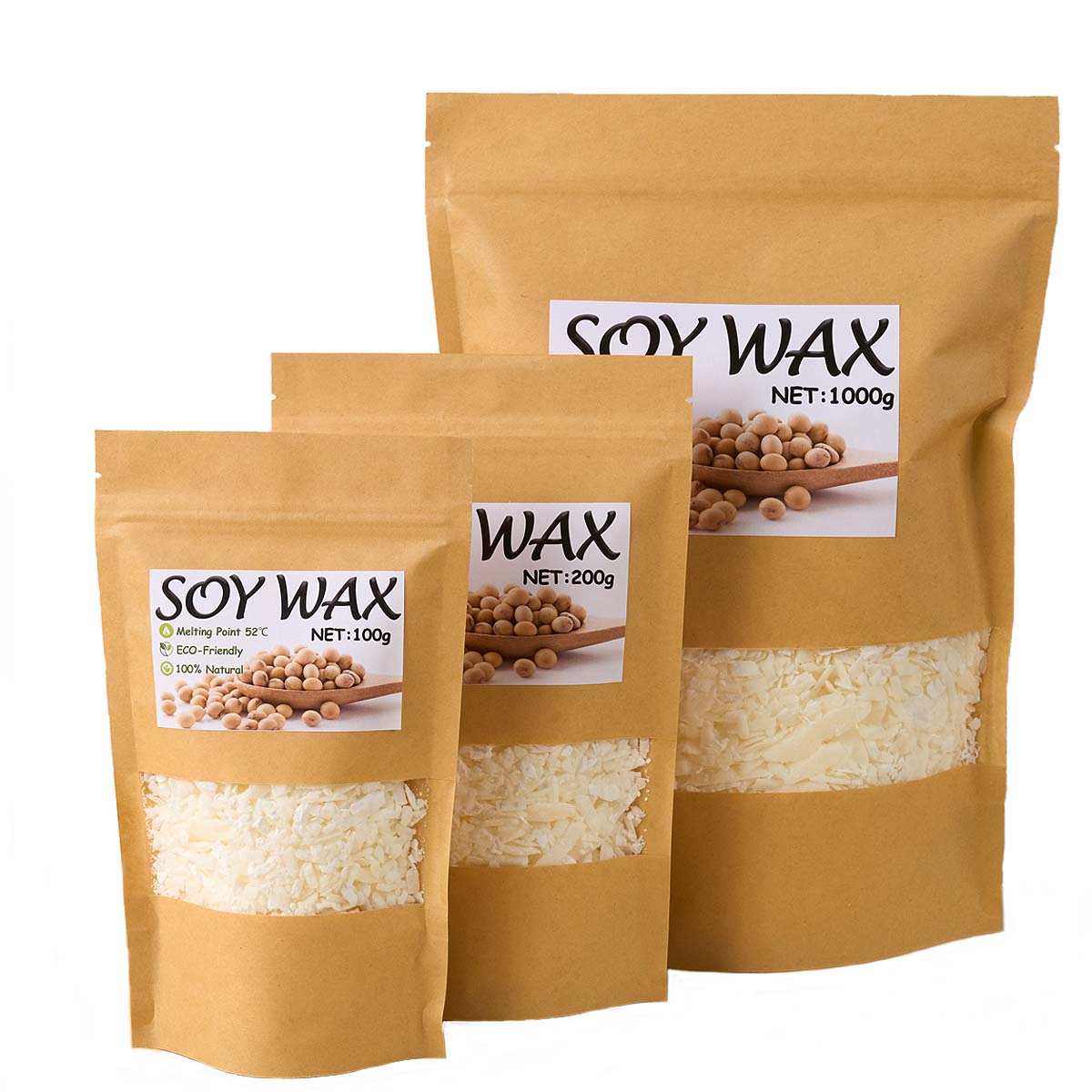 1 Pounds Pure White Soy Wax Fo - Candle Making Supplies Kit 评论和价格