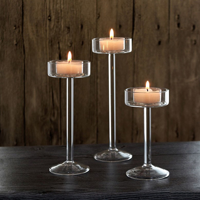 Tall Glass Candle Holder Trans - Candle Quotes 评论和价格