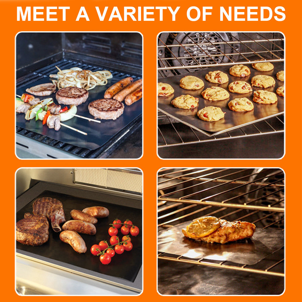 3Pcs Grill Mat Non-Stick Food  - Heat Resistant Mat 评论和价格
