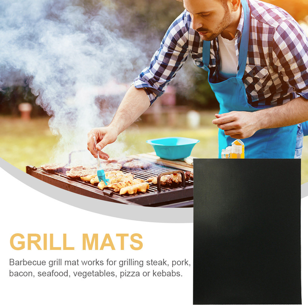 3Pcs Grill Mat Non-Stick Food  - Heat Resistant Mat 评论和价格