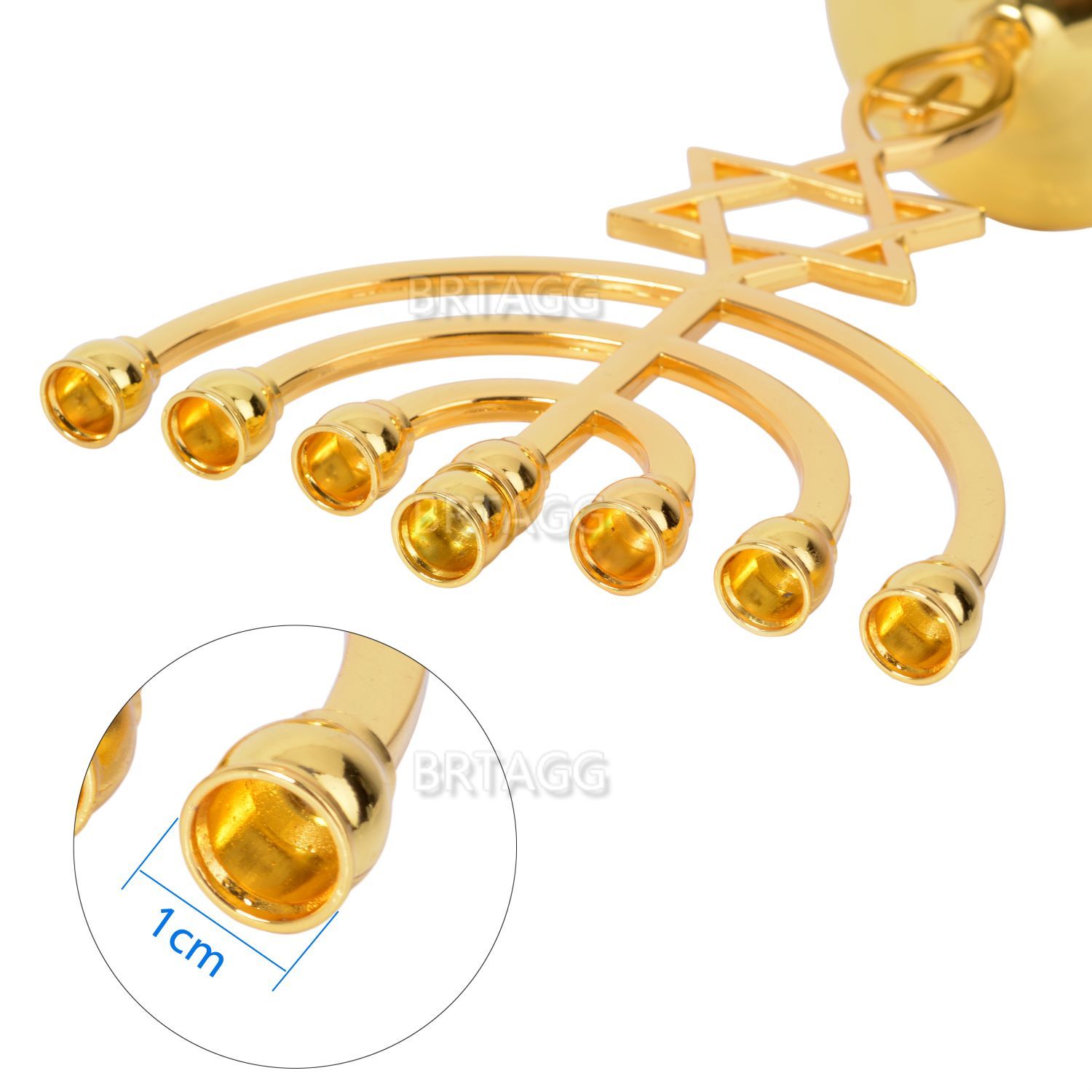 BRTAGG Menorah 7 Branches Jewi - Candle Quotes 评论和价格