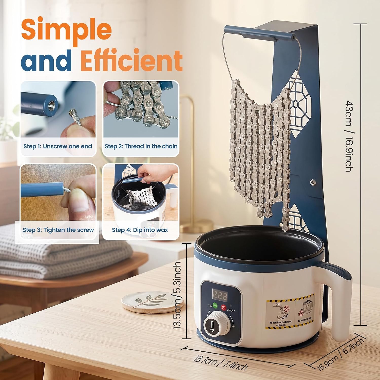Bicycle Chain Wax Melting Pot  - Wax Melting Pot 评论和价格