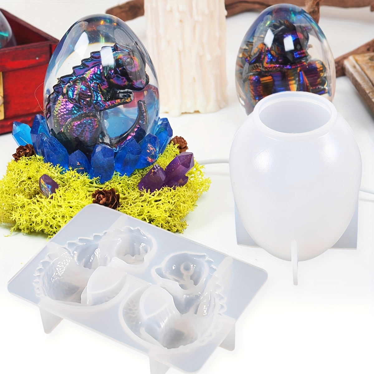 Silicone Dragon Egg Molds, 2-P - Candle Making Supplies Kit 评论和价格