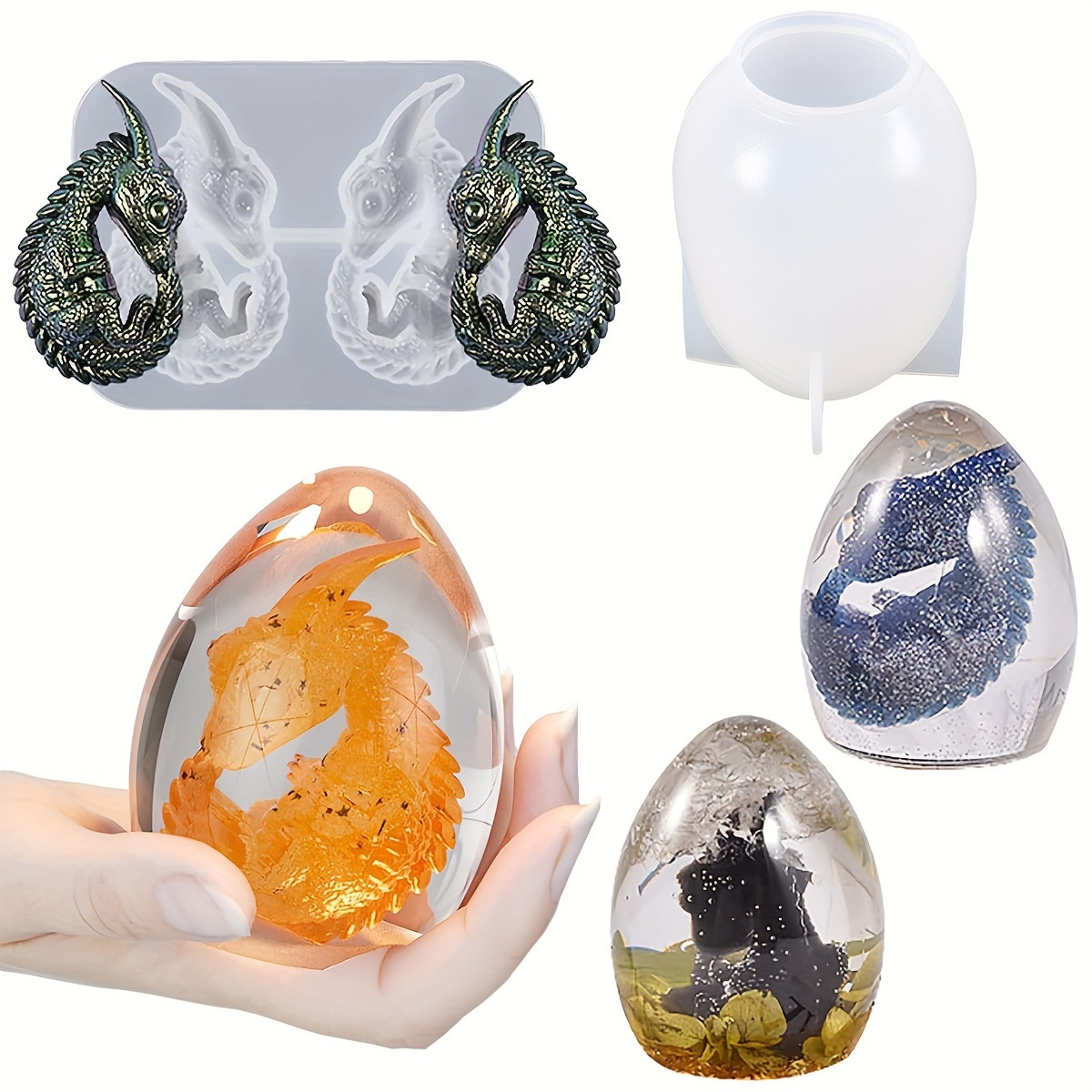 Silicone Dragon Egg Molds, 2-P - Candle Making Supplies Kit 评论和价格
