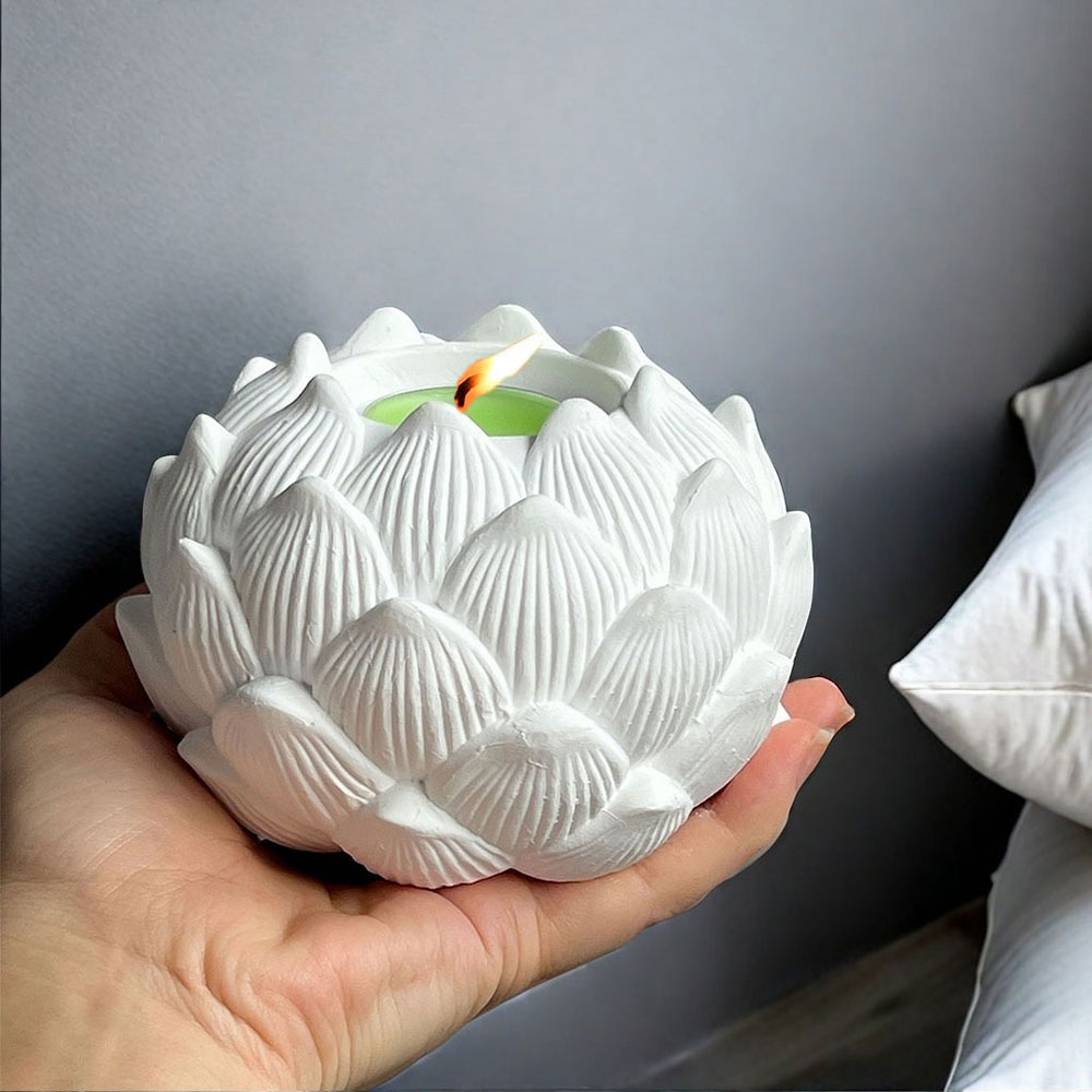 Lotus Candlestick Silicone Mol - Candle Quotes 评论和价格