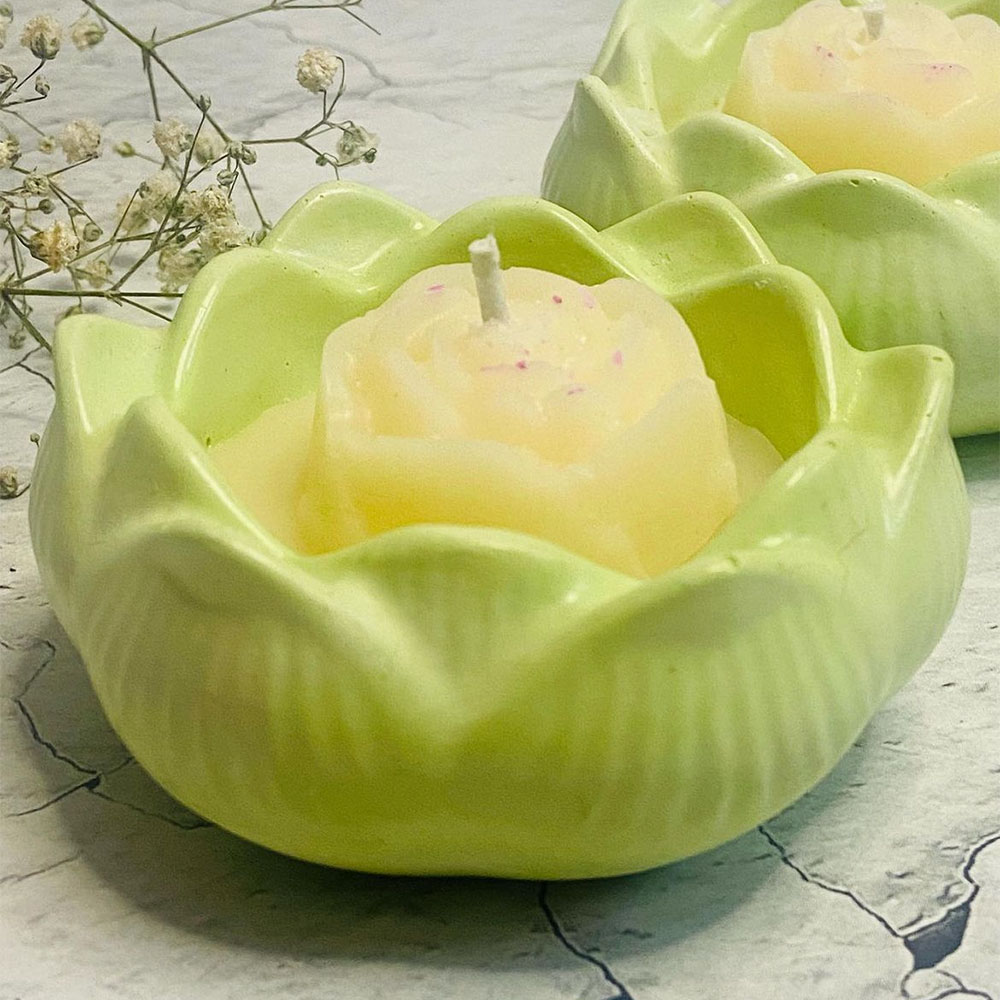 Lotus Candlestick Silicone Mol - Candle Quotes 评论和价格