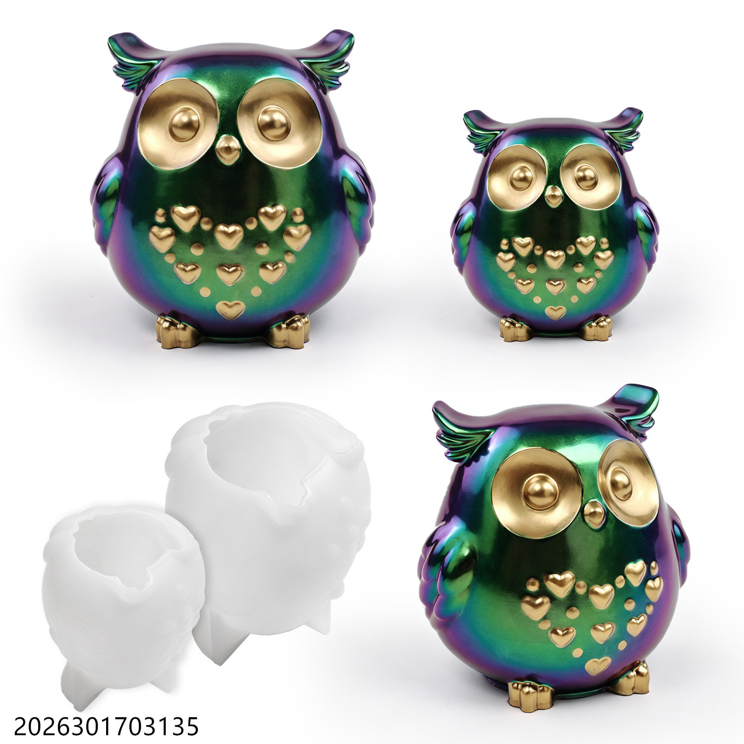 Owl Silicone Mold 3D Bird Shap - Candle Making Supplies Kit 评论和价格