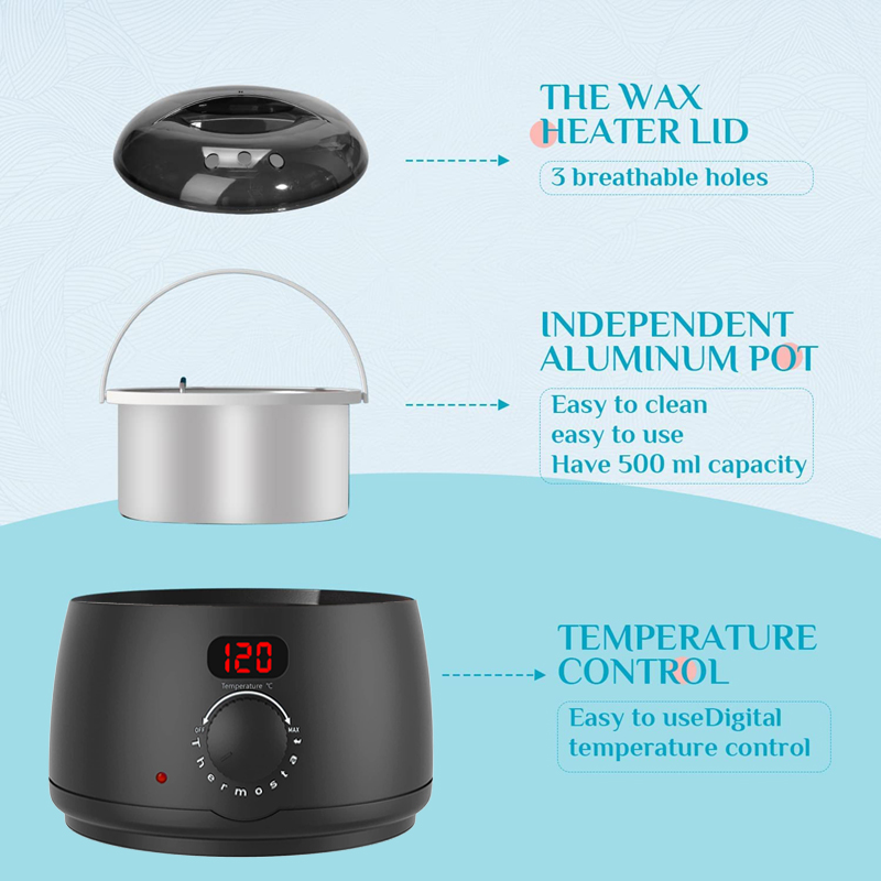 2026 New 500ml Wax Heater Mach - Wax Melting Pot 评论和价格