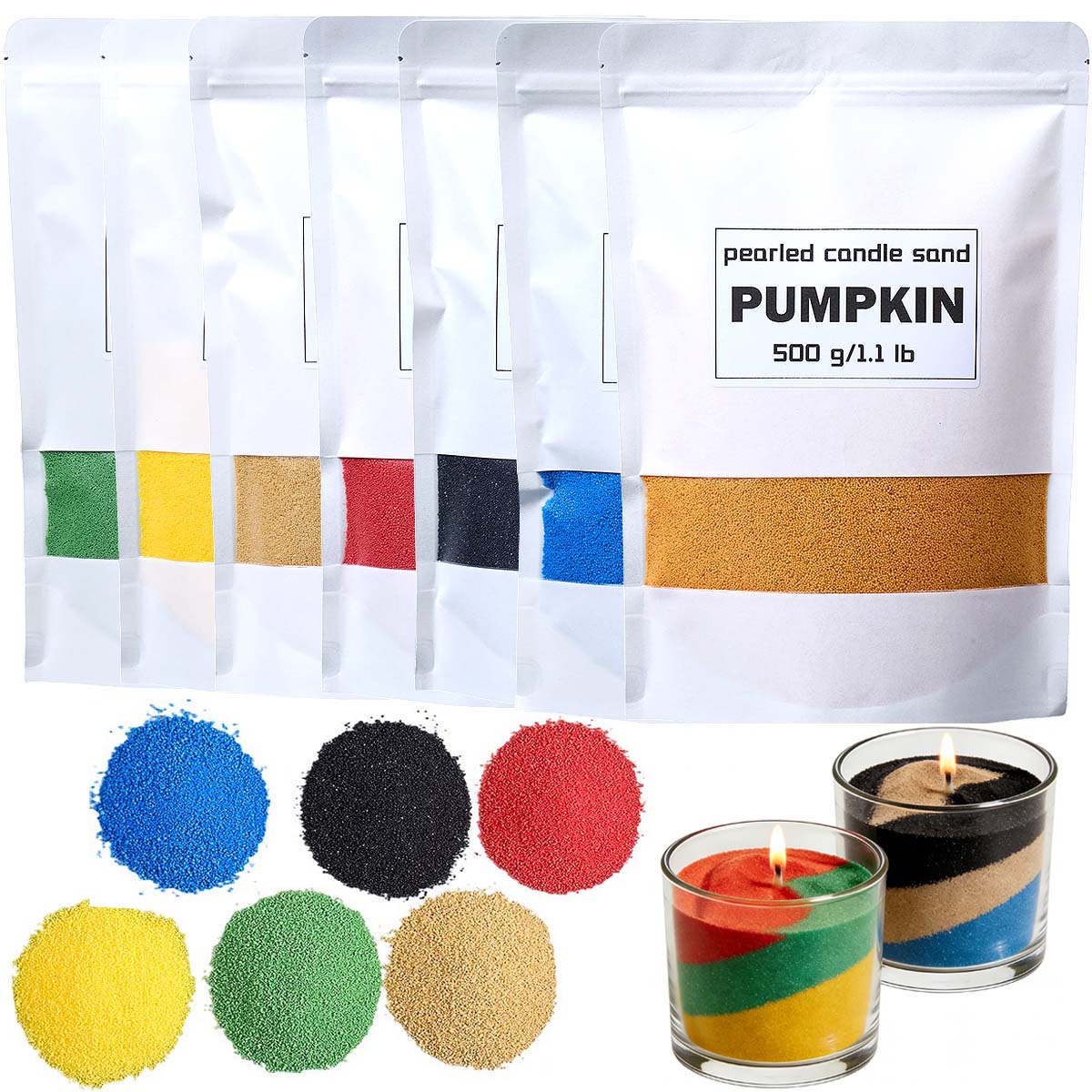 500g Colorful Granular Pearl W - Candle Supplies Bulk 评论和价格