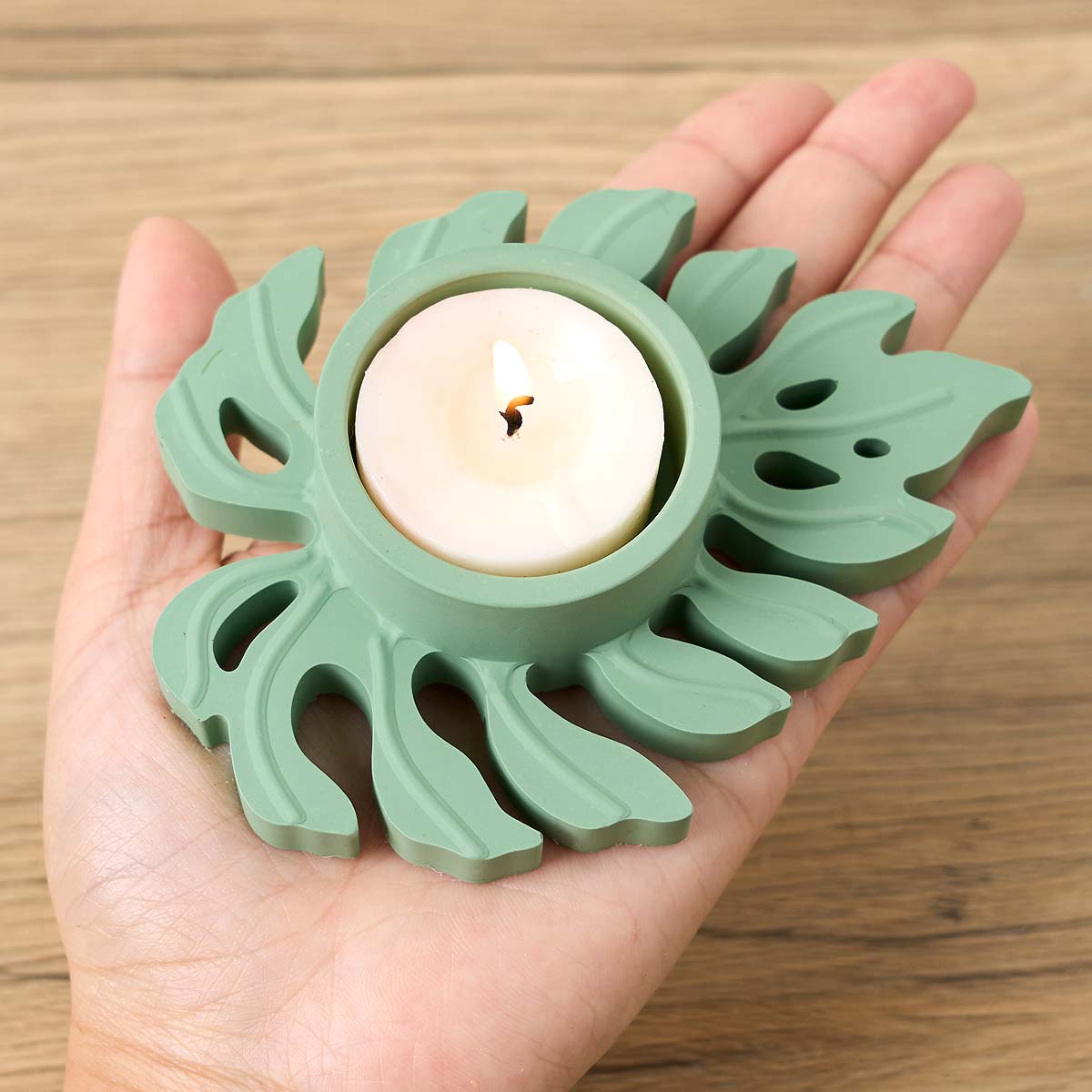 Leaves Candlestick Silicone Mo - Candle Quotes 评论和价格